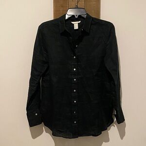 H&M Black Button-Down Shirt